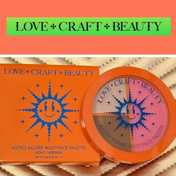 LOVE + CRAFT + BEAUTY - NWT - Astro Allure Multi-Face Palette in Light/Medium - Picture 1 of 13